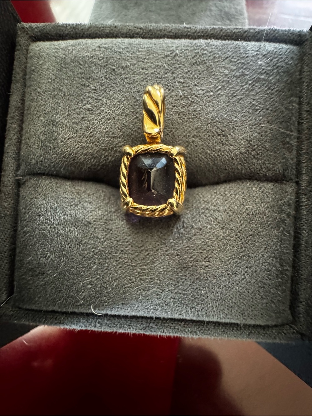 David Yurman 18K Yellow Gold Marbella
Amethyst Pendant | 12mm Faceted Purple
Ame - Picture 7 of 14